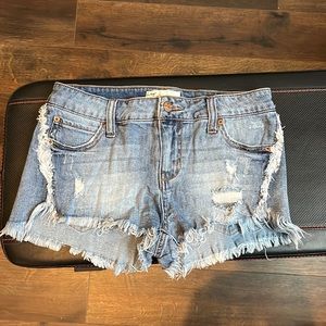 Vintage Havana size 25 denim distressed shorts